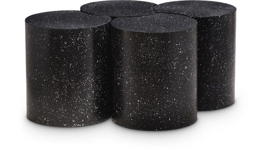 Meridian Furniture - Dimple Black Coffee Table - 4Pc - 99084Black-4B veiw 1