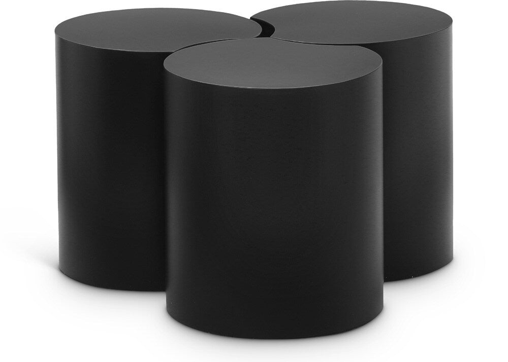 Meridian Furniture - Dimple Black Coffee Table - 3Pc - 99081Black-3D veiw 1