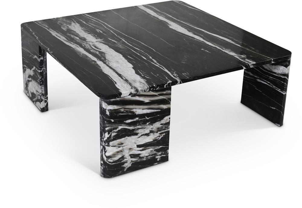 Meridian Furniture - Livorno Black / Light Grey Coffee Table - 99007Black-CT veiw 1