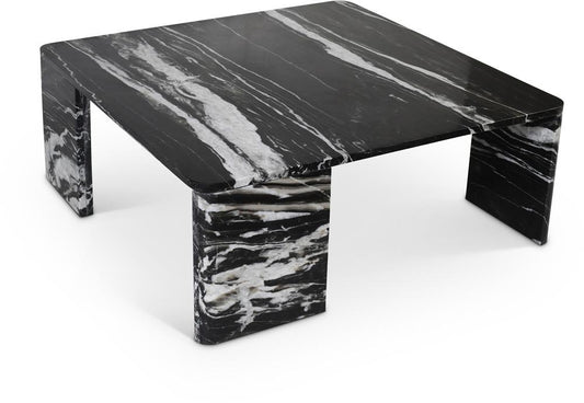 Meridian Furniture - Livorno Black / Light Grey Coffee Table - 99007Black-CT veiw 1