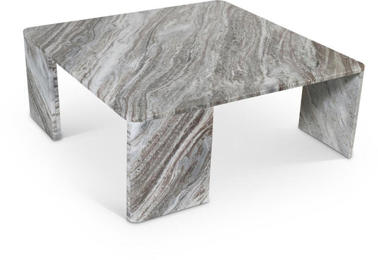 Meridian Furniture - Livorno Brown / Light Grey Coffee Table - 99007Brown-CT veiw 1