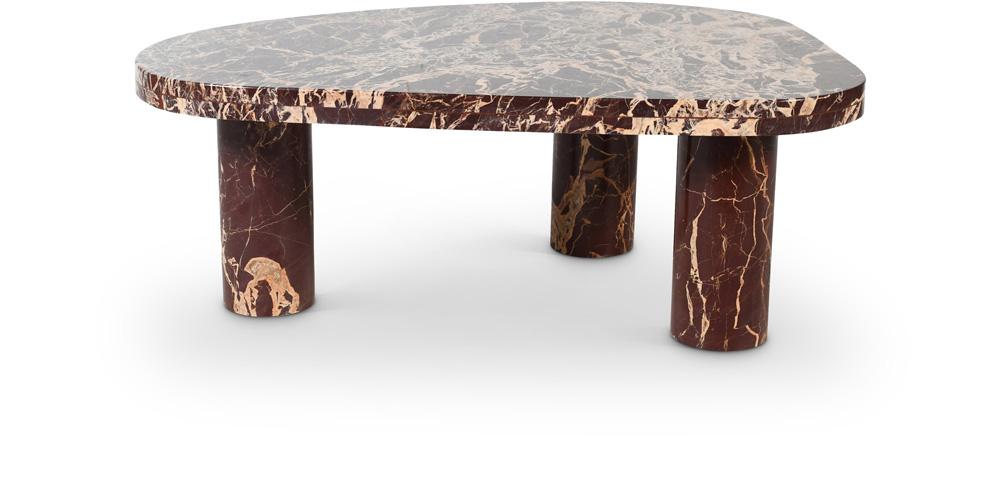 Meridian Furniture - Messina Burgundy Coffee Table - 99008Cherry-CT veiw 1