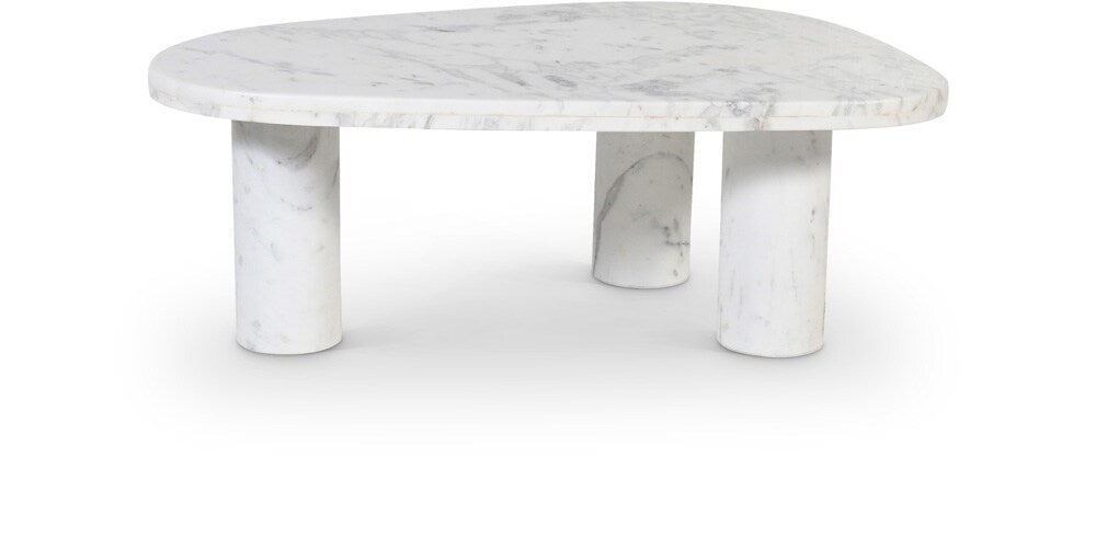 Meridian Furniture - Messina White / Grey Coffee Table - 99008White-CT veiw 1