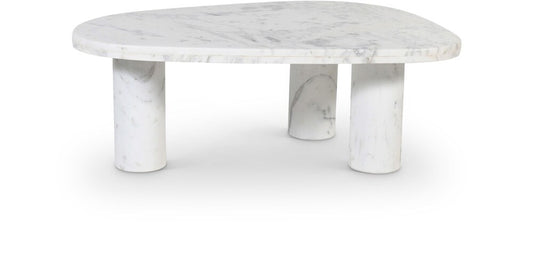 Meridian Furniture - Messina White / Grey Coffee Table - 99008White-CT veiw 1