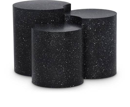 Meridian Furniture - Dimple Black End Table - 3Pc - 99084Black-3B veiw 1
