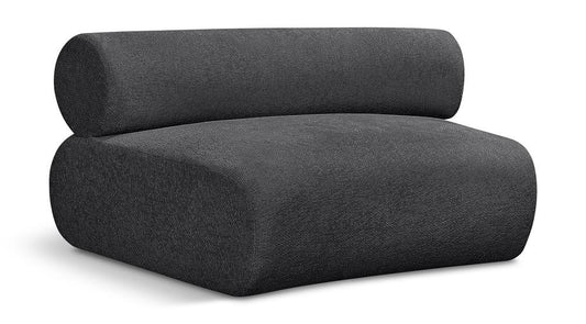 Meridian Furniture - Bale Grey Chenille Fabric Modular Chair - 114Grey-C veiw 1