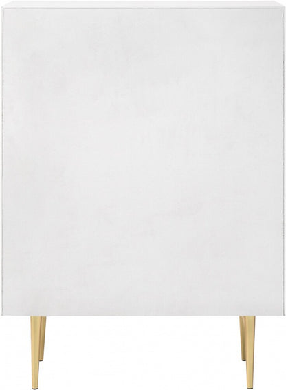 Meridian Furniture - Modernist White Gloss Chest - 801White-CH veiw 4