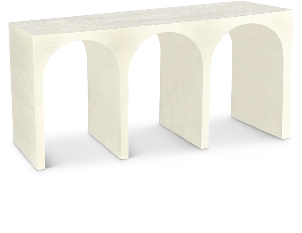Meridian Furniture - June Cream Oak Console Table - 459Cream-T veiw 1