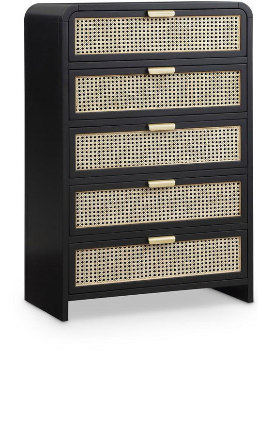 Meridian Furniture - Sage Black Chest - 873Black-CH veiw 1