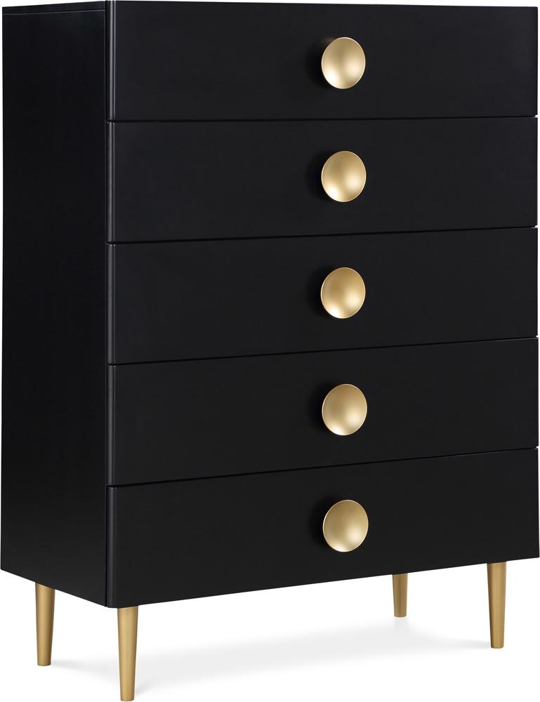 Meridian Furniture - Zayne Black Chest - 842Black-CH veiw 1
