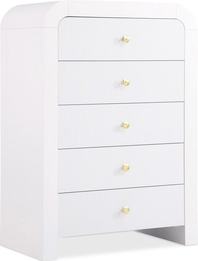 Meridian Furniture - Artisto White Chest - 888White-CH veiw 1