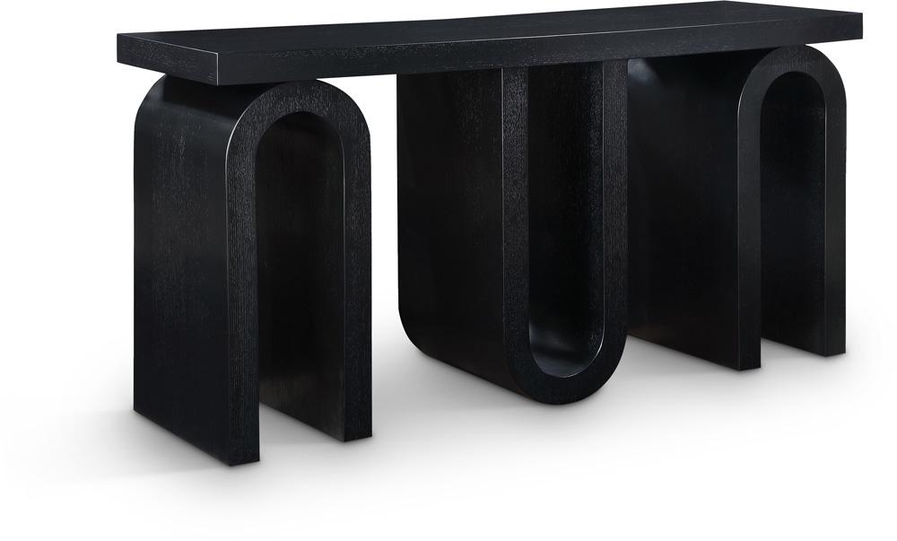 Meridian Furniture - Westbourne Black Console Table - 99091Black-T veiw 1