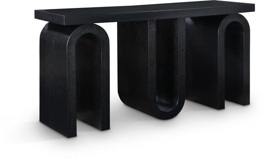 Meridian Furniture - Westbourne Black Console Table - 99091Black-T veiw 1