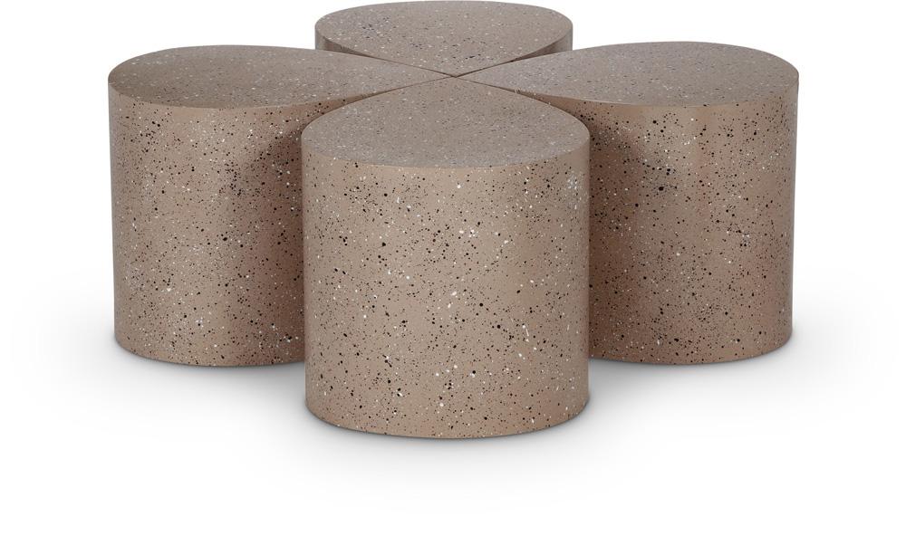 Meridian Furniture - Petal Taupe Coffee Table - 4pc - 99088Taupe-CT-4PC veiw 1