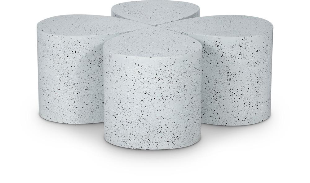 Meridian Furniture - Petal White Coffee Table - 4pc - 99088White-CT-4PC veiw 1