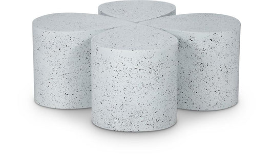 Meridian Furniture - Petal White Coffee Table - 4pc - 99088White-CT-4PC veiw 1