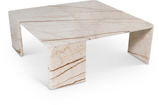 Meridian Furniture - Livorno Beige / Light Grey Coffee Table - 99007Beige-CT veiw 1