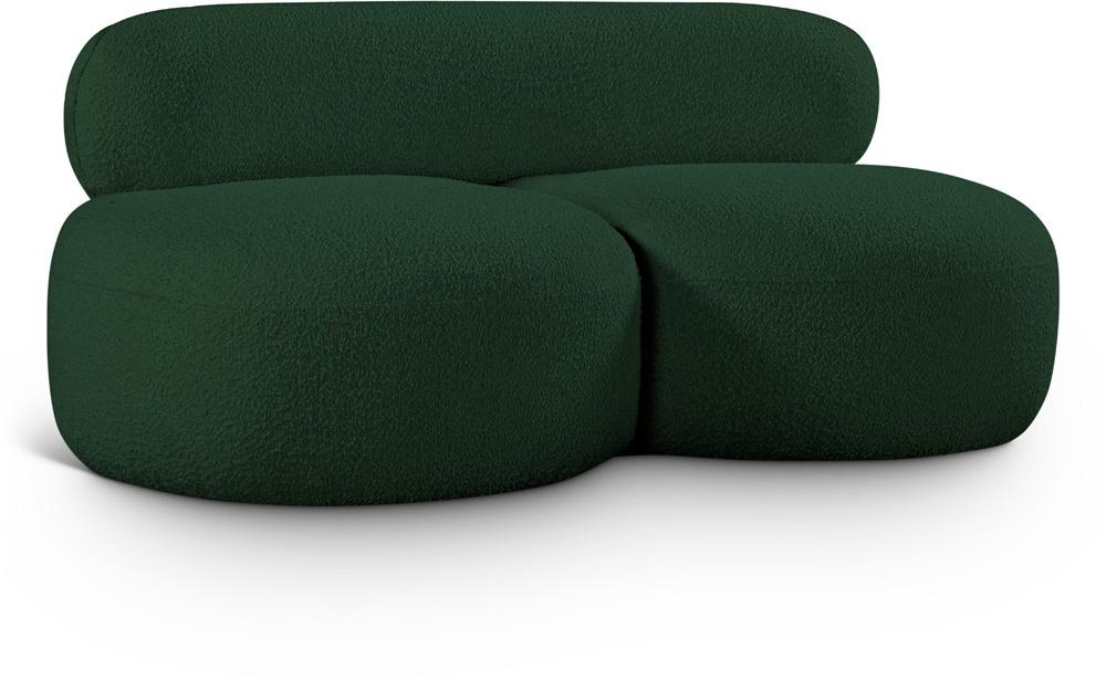 Meridian Furniture - Venti Green Boucle Fabric Loveseat - 140Green-L veiw 1