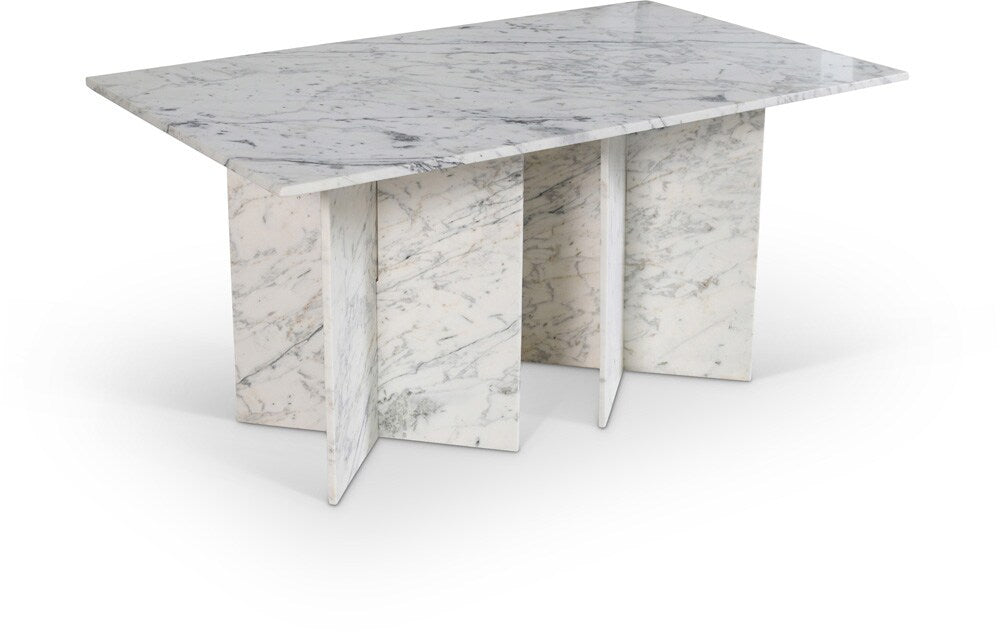 Meridian Furniture - Verona White Dining Table - 220White-DT60 veiw 1