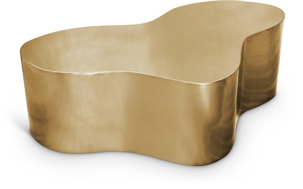 Meridian Furniture - Tevere Gold Coffee Table - 246Gold-C veiw 1