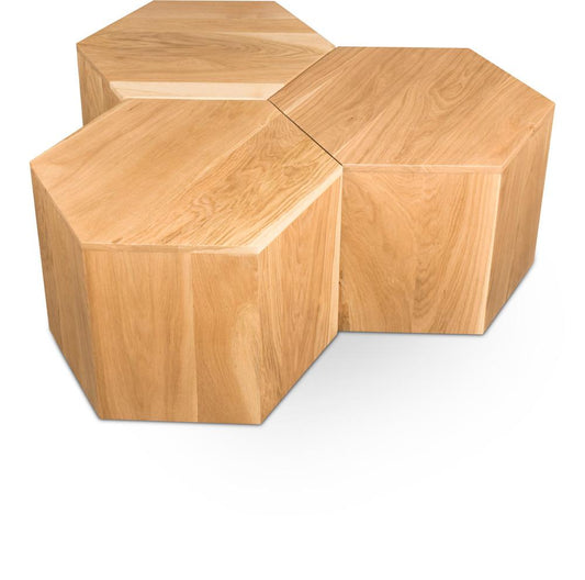 Meridian Furniture - Eternal Natural Coffee Table - 3pc - 261-CT-3PC veiw 1
