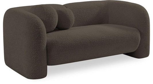 Meridian Furniture - Emory Brown Boucle Fabric Loveseat - 139Brown-L veiw 1