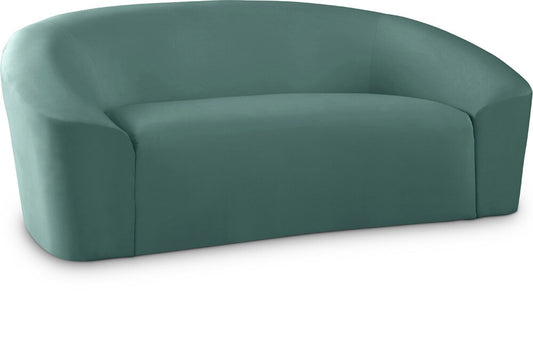 Meridian Furniture - Riley Mint Velvet Loveseat - 610Mint-L veiw 1