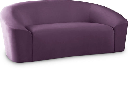 Meridian Furniture - Riley Purple Velvet Loveseat - 610Purple-L veiw 1