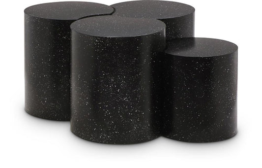 Meridian Furniture - Dimple Black Coffee Table - 4Pc - 99084Black-4A veiw 1