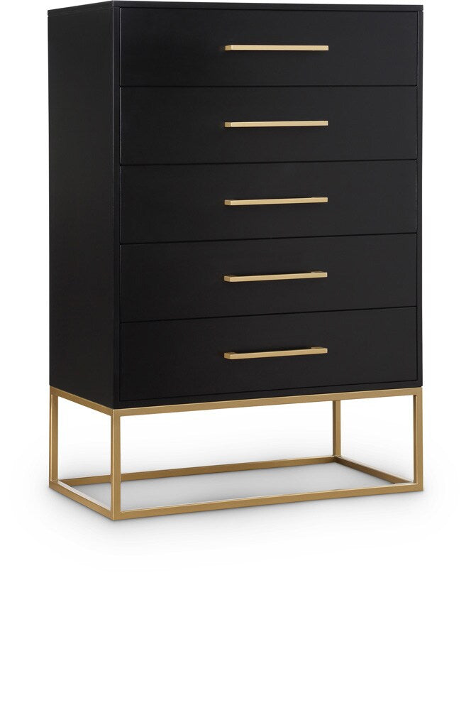 Meridian Furniture - Maxine Black Chest - 848Black-CH veiw 1