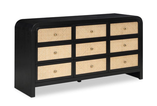 Meridian Furniture - Siena Black Dresser - SienaBlack-D veiw 1