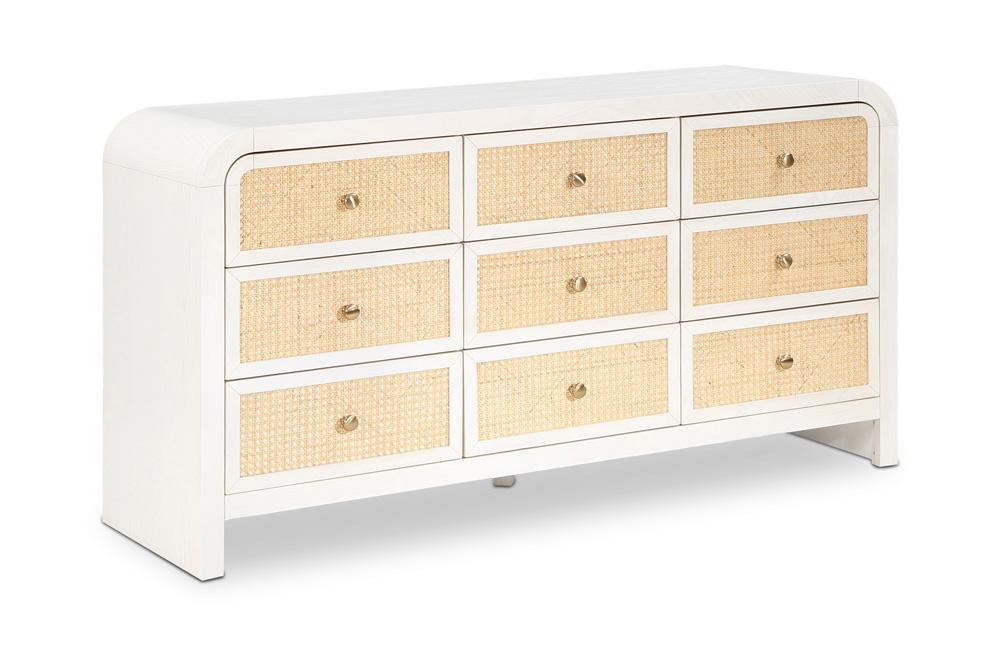 Meridian Furniture - Siena White Dresser - SienaWhite-D veiw 1