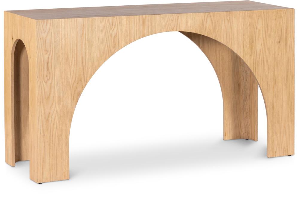 Meridian Furniture - Arch Oak Console Table - 273Oak-T veiw 1