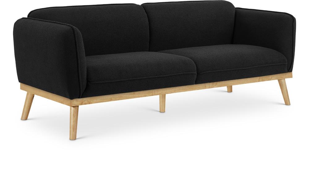 Meridian Furniture - Nolita Black Boucle Fabric Sofa - 159Black-S veiw 1