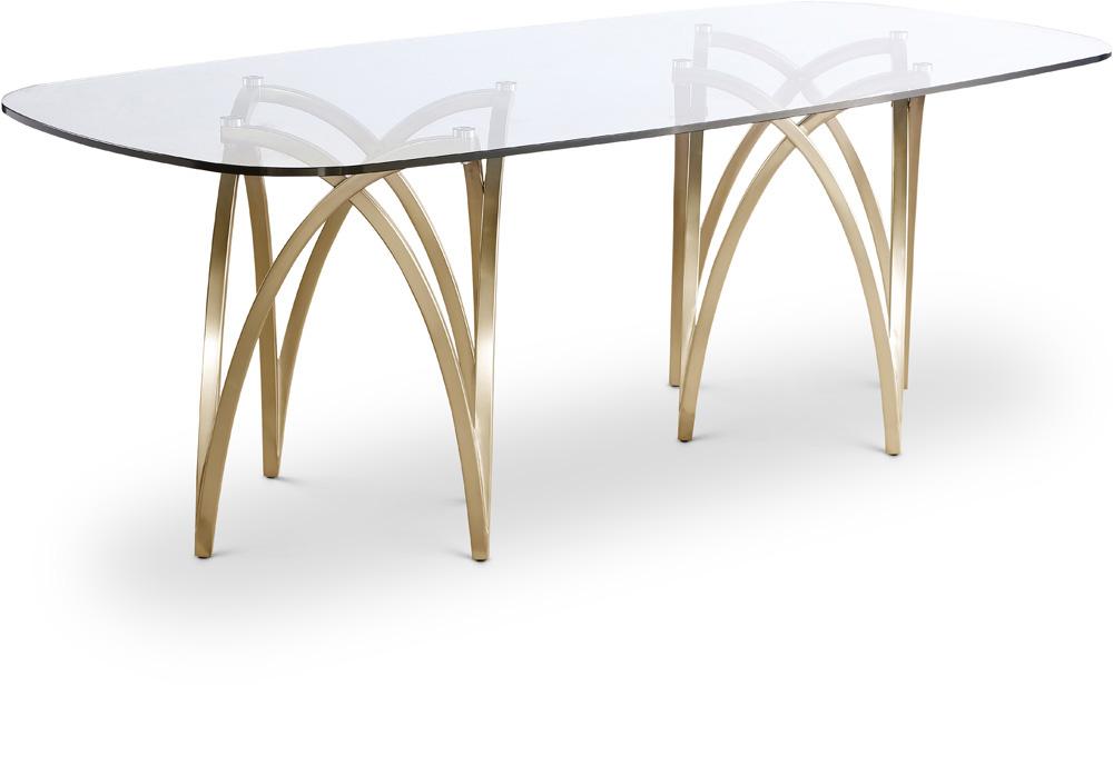 Meridian Furniture - Madelyn Gold Dining Table - 553-T veiw 1