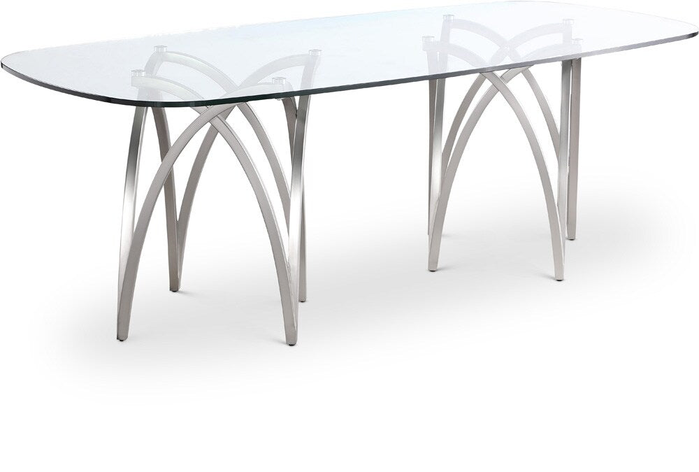Meridian Furniture - Madelyn Silver Dining Table - 554-T veiw 1