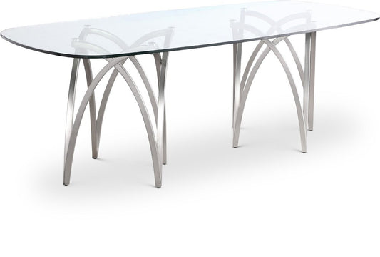 Meridian Furniture - Madelyn Silver Dining Table - 554-T veiw 1