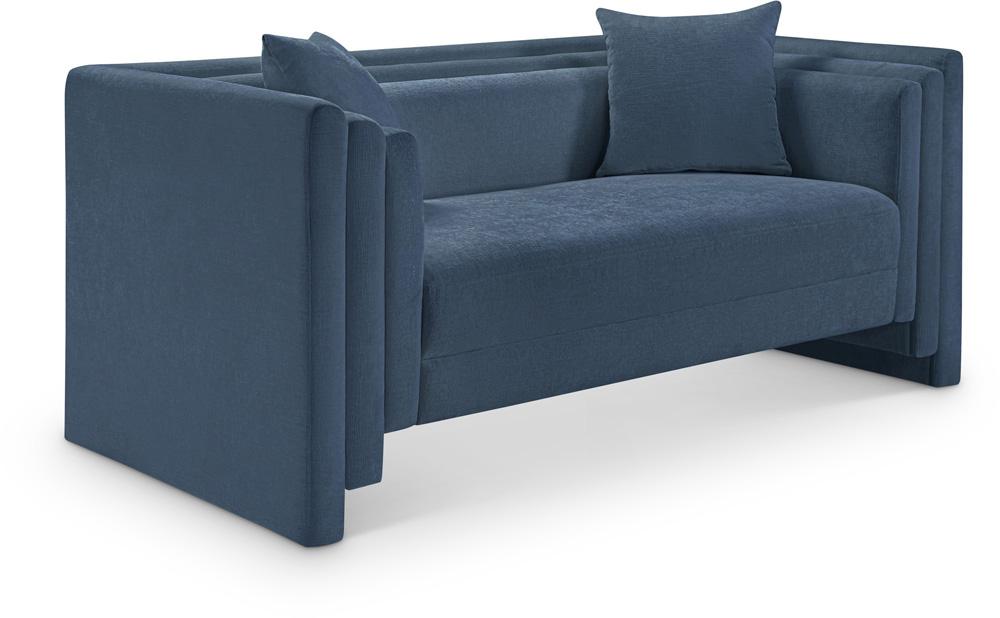 Meridian Furniture - Everett Light Blue Chenille Fabric Loveseat - 44068LtBlu-L veiw 1