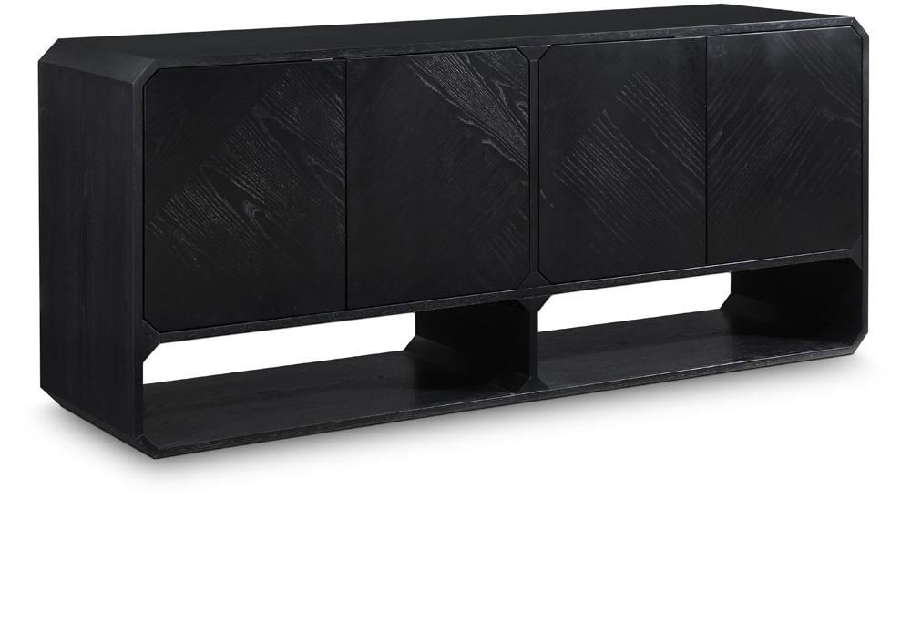 Meridian Furniture - Parker Black Sideboard/Buffet - 391Black veiw 1
