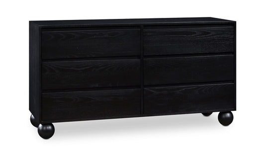 Meridian Furniture - Kent Black Dresser - KentBlack-D veiw 1