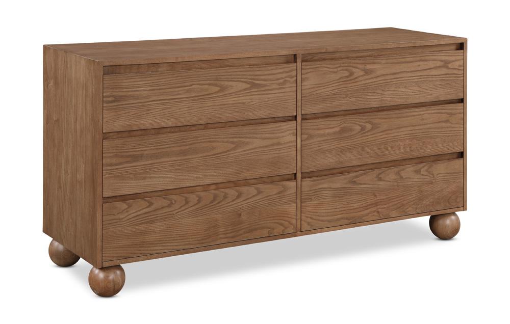 Meridian Furniture - Kent Walnut Dresser - KentWalnut-D veiw 1