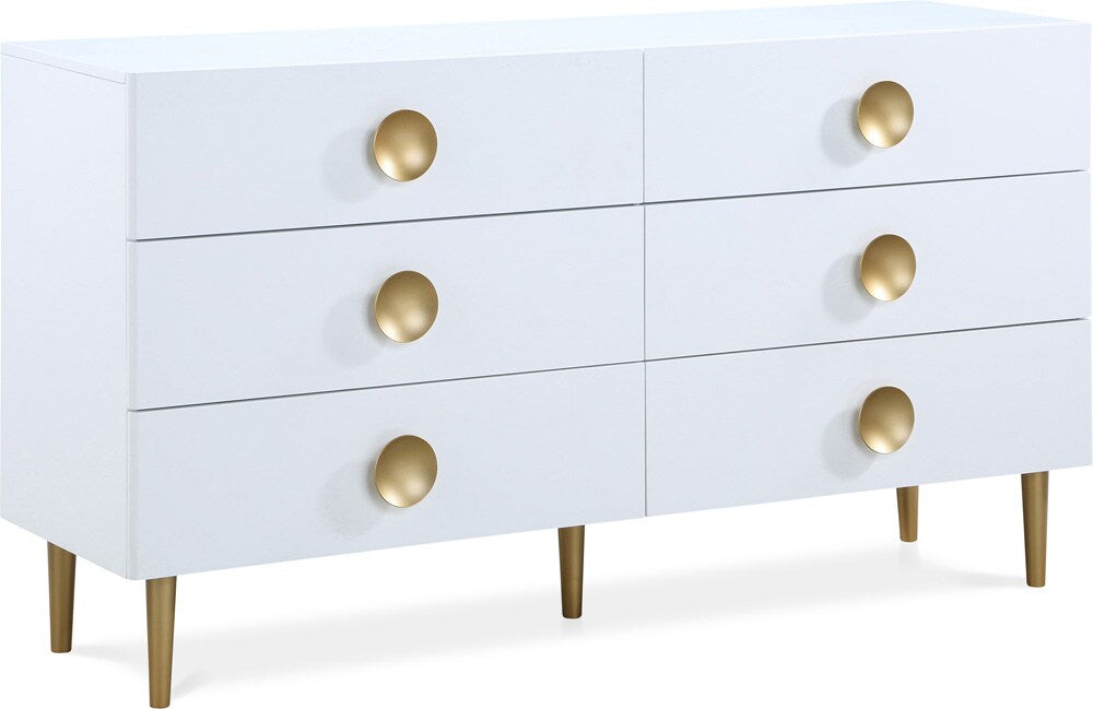 Meridian Furniture - Zayne White Dresser - 842White-D veiw 1