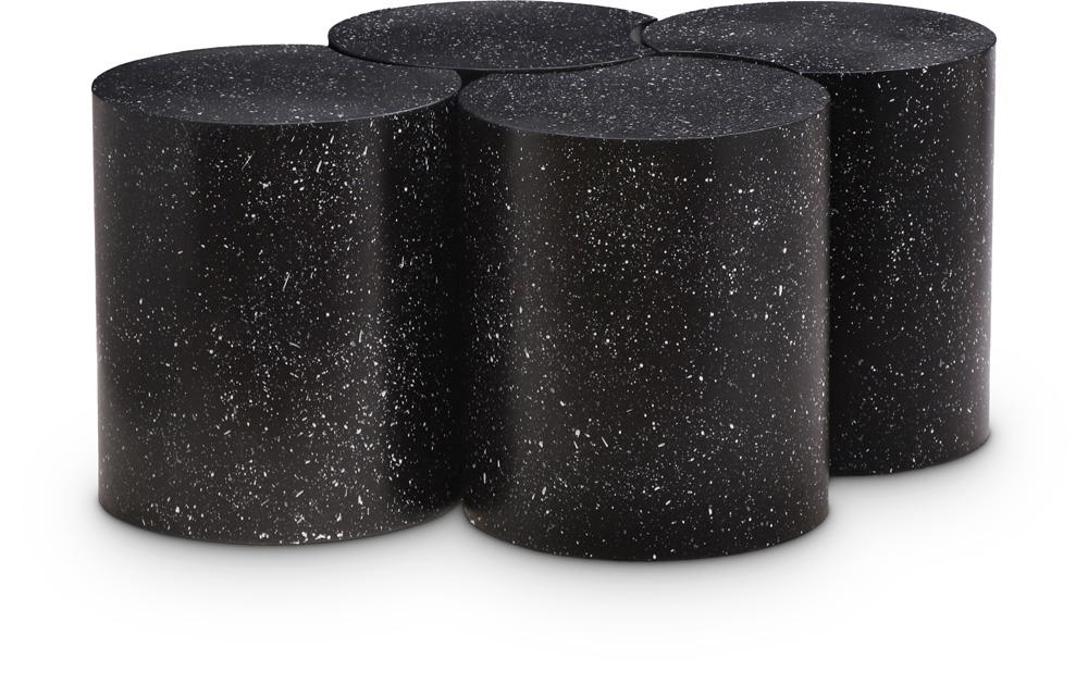 Meridian Furniture - Dimple Black Coffee Table - 4Pc - 99084Black-4C veiw 1