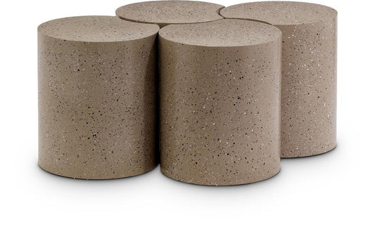 Meridian Furniture - Dimple Taupe Coffee Table - 4Pc - 99084Taupe-4C veiw 1