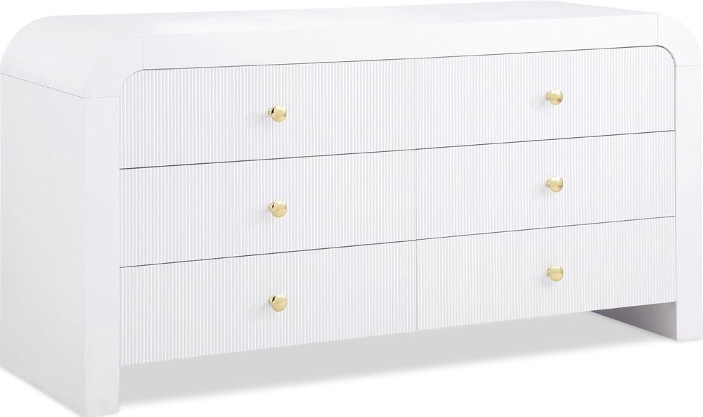 Meridian Furniture - Artisto White Dresser - 888White-D veiw 1