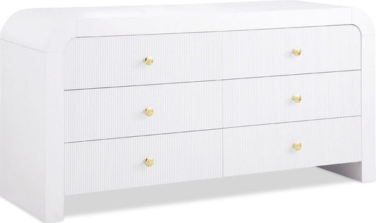 Meridian Furniture - Artisto White Dresser - 888White-D veiw 1