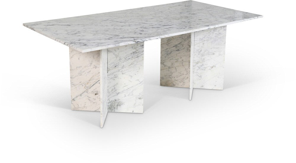Meridian Furniture - Verona White Dining Table - 220White-DT78 veiw 1