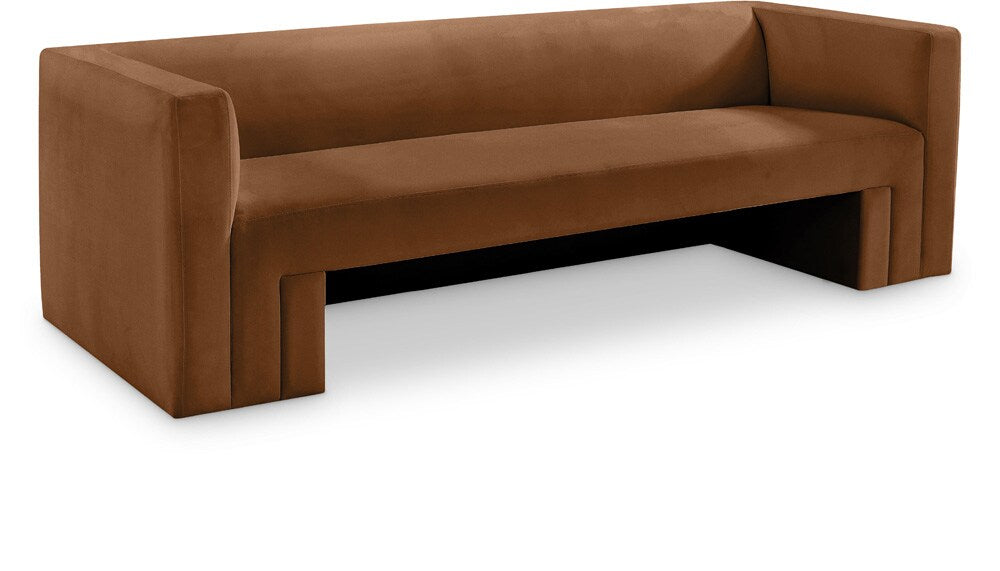 Meridian Furniture - Henson Saddle Velvet Sofa - 665Saddle-S veiw 1