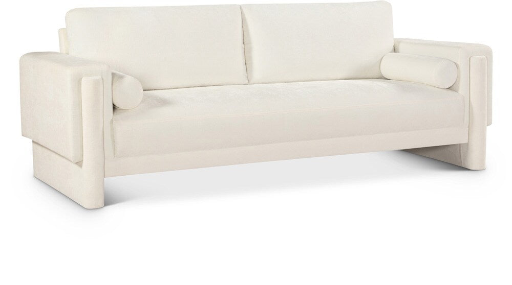Meridian Furniture - Madeline Cream Chenille Fabric Sofa - 152Cream-S veiw 1