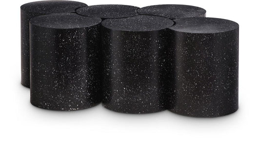 Meridian Furniture - Dimple Black Coffee Table - 6Pc - 99084Black-6B veiw 1